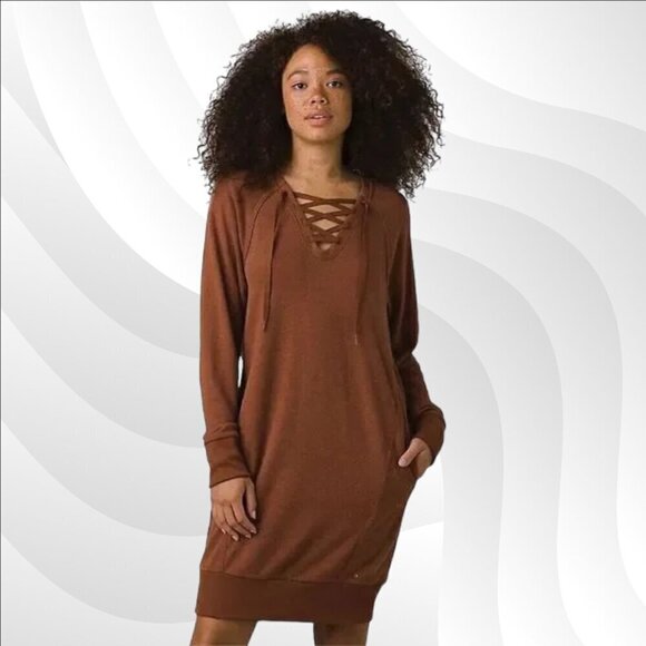 2/$50 Prana Roxy Heather Cozy Up Terry Dress Size XS โ Casual & Comfortable - Picture 1 of 8